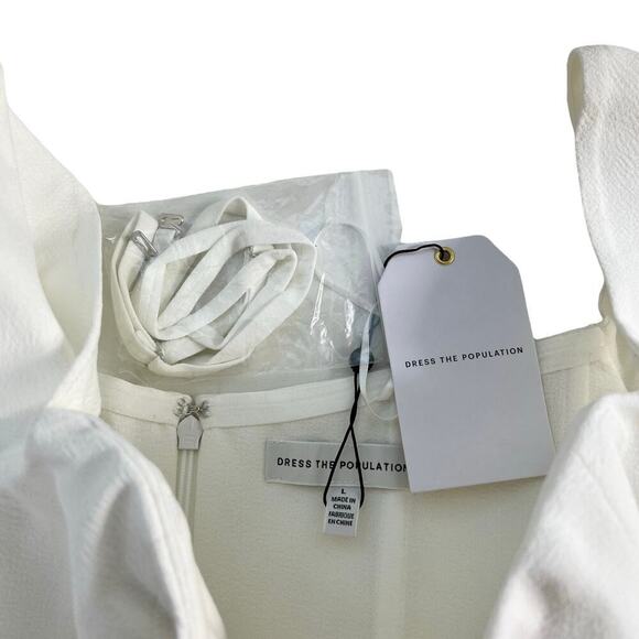 New Women’s Dress The Population Bailey Dress Size L - Picture 3 of 9